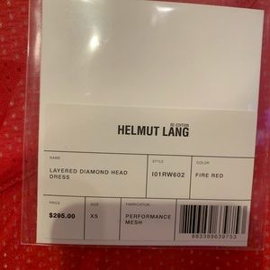 Helmut Lang layered mesh dress